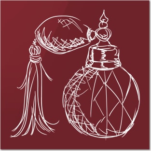 Crystal Perfume Bottle Illustration Posters and Art